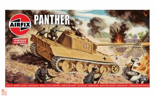 Airfix 1:76 Panther Tank, Vintage Classics