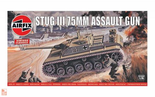 Airfix 1:76 Stug III 75mm Assault Gun,Vintage Classics