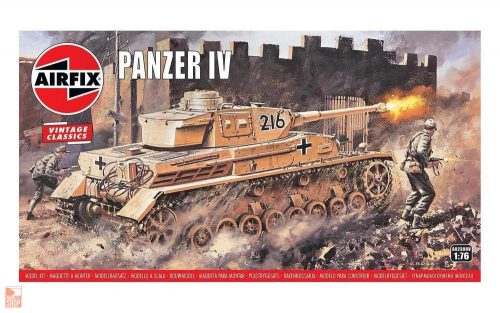 Airfix 1:76 Panzer IV F1/F2, Vintage Classics