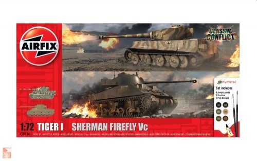 Airfix 1:72 Classic Conflict Tiger 1 vs Sherman Firefly