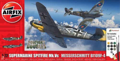 Airfix 1:72 Supermarine Spitfire Mk.Vc vs Bf109F-4 Dogfight Double