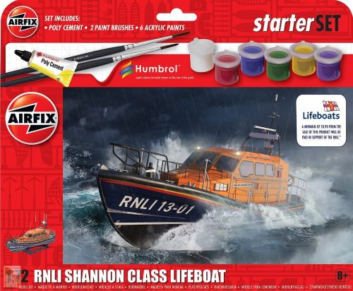 Airfix 1:72 Starter Set - RNLI Shannon Class Lifeboat