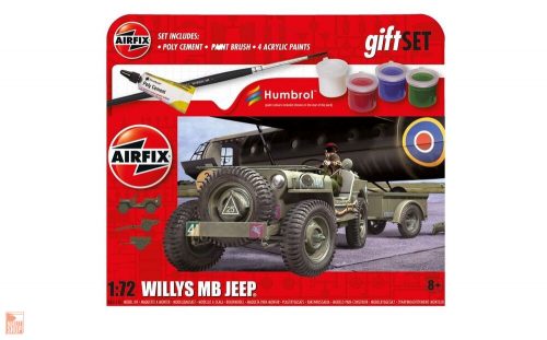 Airfix 1:72 Hanging Gift Set Willys MB Jeep