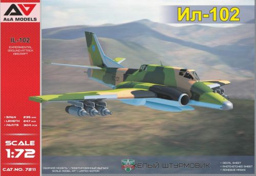 A&A Model 1:72 IL-102 Experimental ground-attack aircraft