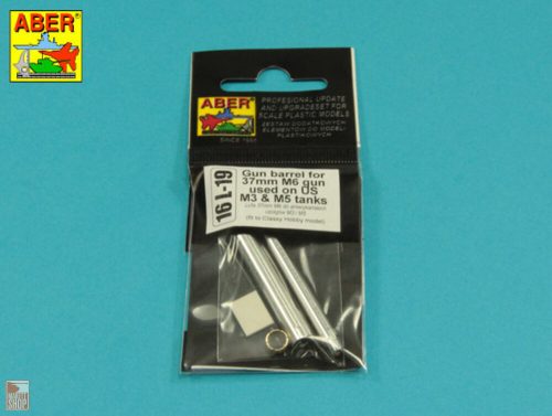 Aber Models 1:16 Gun barrel for  37 mm M6 gun used on US M3 & M5 tanks