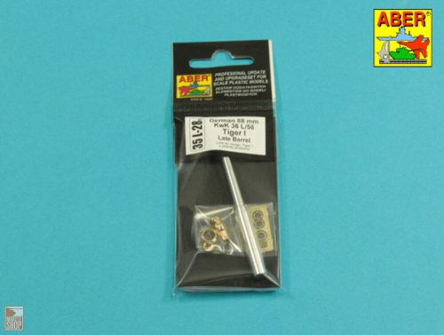 Aber Models 1:35 German 88mm KwK36/L56 Tiger I late barrel