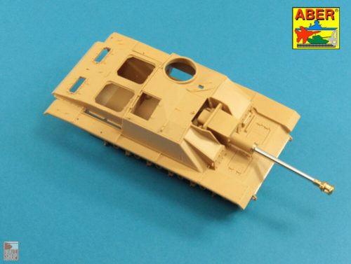 Aber Models 1:35 German StuK.40 L/48 7,5 cm Barrel with middle muzzle brake for Stug.III, Ausf G middle