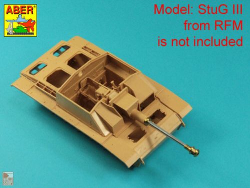 Aber Models 1:35 German StuK.40 L/48 7,5 cm Barrel with final muzzle brake for Stug.III, Ausf G final &Stug.IV  late