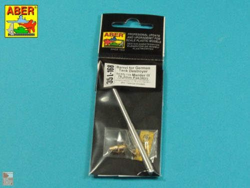 Aber Models 1:35 Barrel  76,2mm Pak 36(r) for German Tank Destroyer Marder III (Sd.Kfz. 139)