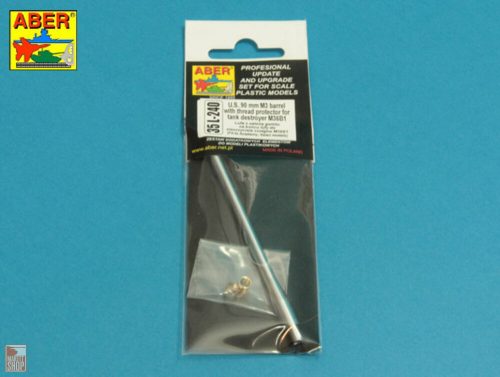 Aber Models 1:35 U.S 90 mm M3 barrel  with thread protector for tank destroyer M36B1