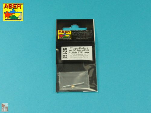 Aber Models 1:35 37 mm Bofors wz.37 barrel for Polish 7TP tank