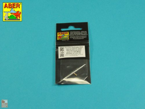 Aber Models 1:35 25mm M242 Bushmaste rribbed chain gun barrel &7,62mm M240 machine gun barrel used on late M2A3 Bradley or LAV-25