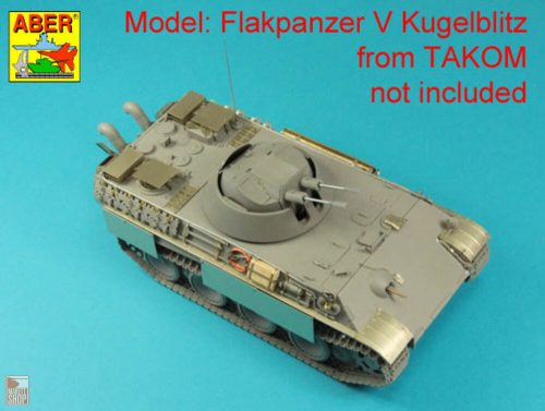 Aber Models 1:35 German 3CM Flak 103 two barrels for Kugelblitz tanks