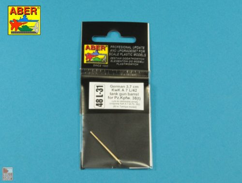 Aber Models 1:48 German 3,7 cm KwK A 7 L/42  tank gun barrel for Pz.Kpfw. 38(t)