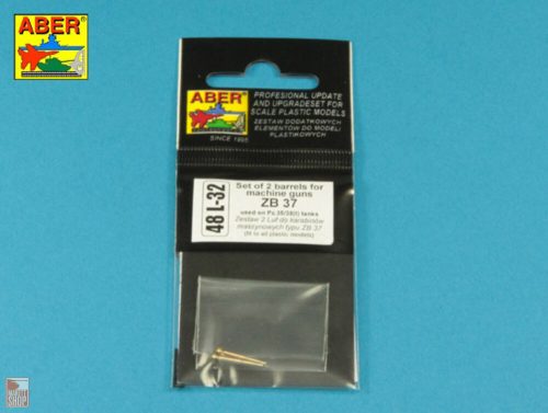 Aber Models 1:48 Set of 2 Barrels for ZB 37 machine guns [used on Pz.35/38(t)]