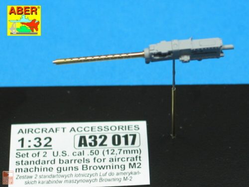 Aber Models 1:32 2 standard barrels for aircraft Browning M2