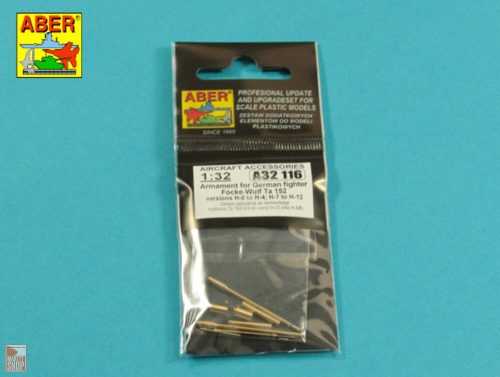 Aber Models 1:32 Armament for German fighter Fw-152 versions H-0 to H-4; H-7 to H12