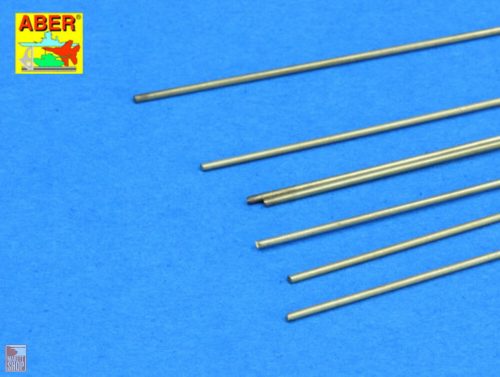 Aber Models  Brass round rods 0,7mm length 250mm x7pcs