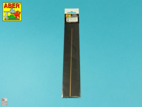 Aber Models  Brass  square rods 1,0mm length 245mm x2 pcs.