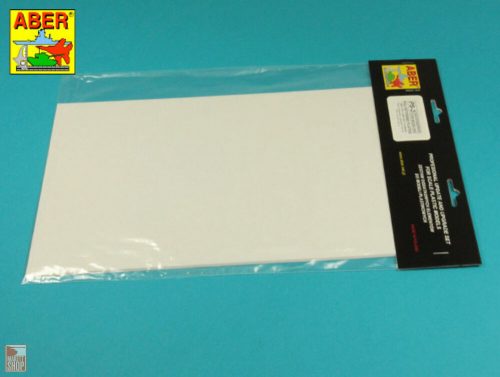 Aber Models  Polystyrene plates 195 x 315 x 0,50 mm x 4 pcs.