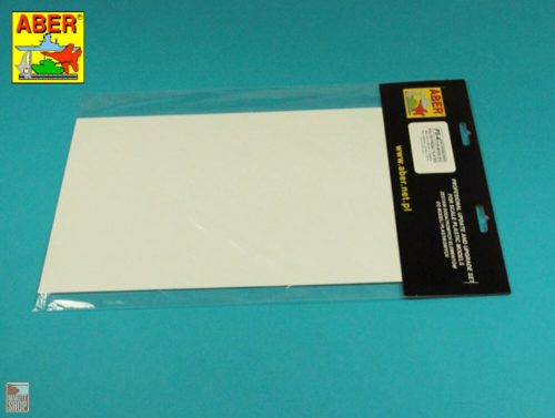 Aber Models  Polystyrene plates 195 x 315 x 1,00 mm x 2 pcs.