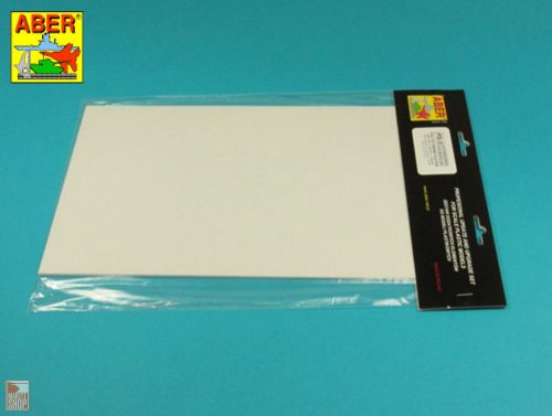 Aber Models  Polystyrene plates 195 x 315 x 1,50 mm x 2 pcs.