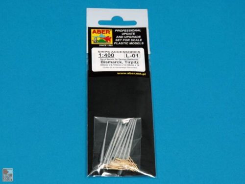 Aber Models 1:400 Set of barrels for Bismarck,Tirpitz