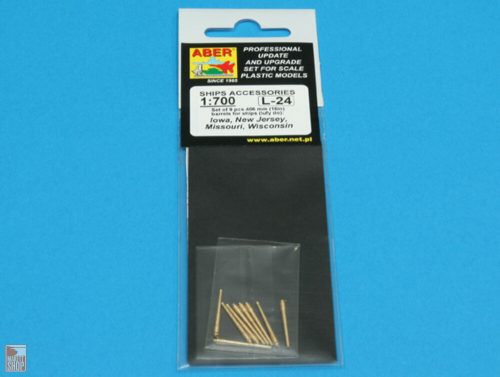 Aber Models 1:700 Set of 9 pcs 406 mm barrels for Missouri