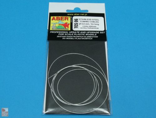 Aber Models  Stainless Steel Towing Cables O 0,6mm, 1 m long