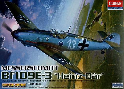 Academy - Messerschmitt Bf-109E-3 ace 'Heinz Bar' AC12216