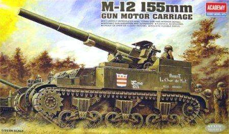 Academy 1:35 M12 155 Gun Motor carriage (Re-Release)
