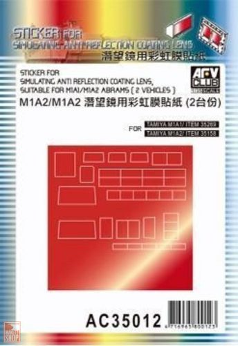 AFV-Club 1:35 Sticker anti reflection for M1A1 M1 M2