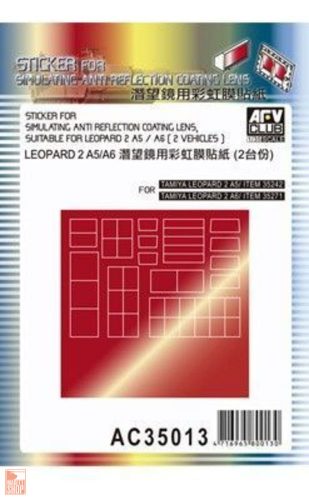 AFV-Club 1:35 Sticker anti reflection for Leopard IIA5