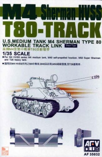 AFV-Club 1:35 SHERMAN HVSS T80 Tracks