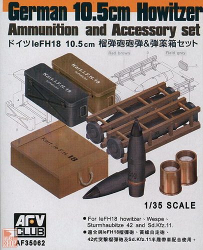 AFV-Club 1:35 10,5 cm LeFH18 AMMO SET