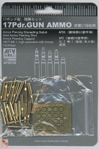 AFV-Club 1:35 17Pdr. Gun Ammo