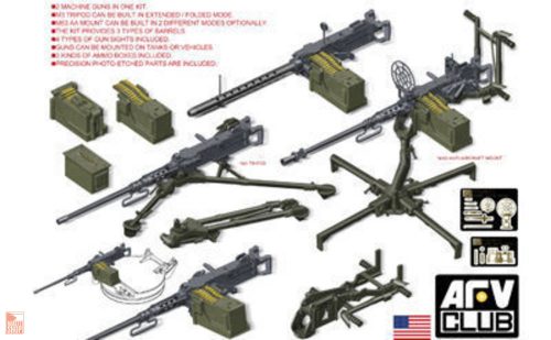 AFV-Club 1:35 U.S. M2HB .50 Cal Machine Gun Set