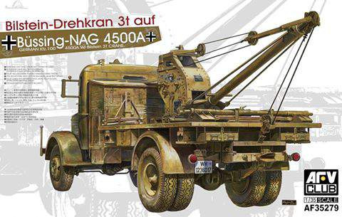 AFV-Club 1:35 German Kfz.100 Bussing Nag 4500A W/ Bilstein 3T crane