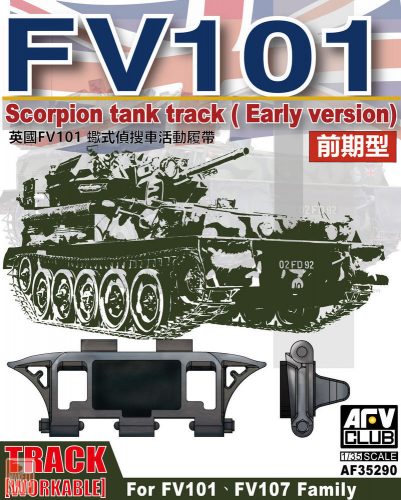 AFV-Club 1:35 Scorpion/scimitar CVR Family Workable tr track (early type)