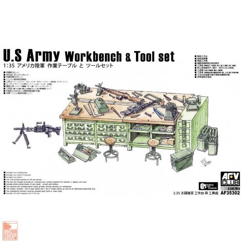 AFV-Club 1:35 U.S. Army Workbench & Tool Set