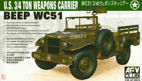 AFV-Club 1:35 WC-51 4X4 WEAPONS CARRIER DODG