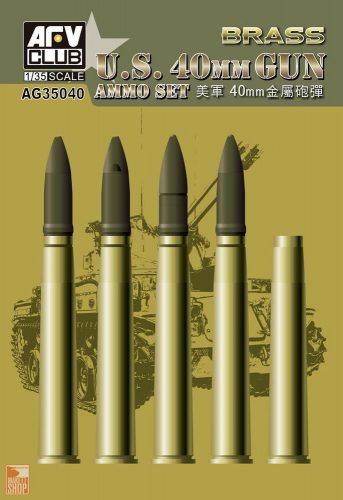 AFV-Club 1:35 Bofors 40mm Ammo (Brass)