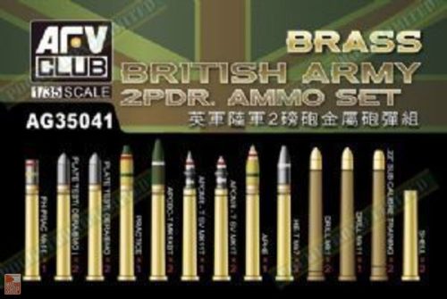 AFV-Club 1:35 British Army 2pdr Ammo(Brass) set