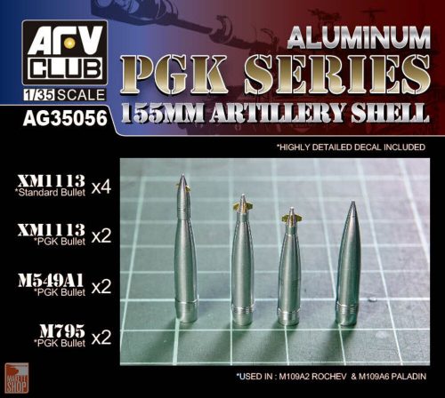 AFV-Club 1:35 155MM ARTILLERY SHELL PGK SERIES