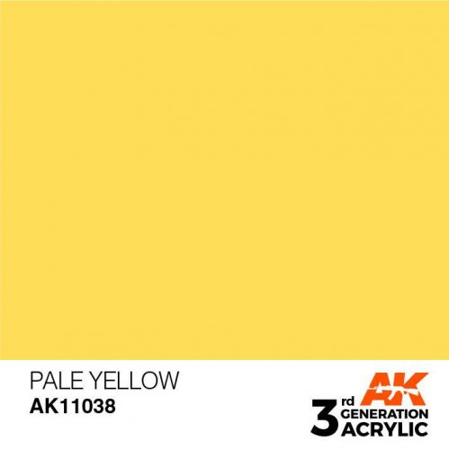 Acrylics 3rd generation Pale Yellow 17ml