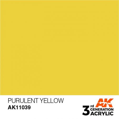 Acrylics 3rd generation Purulent Yellow 17ml