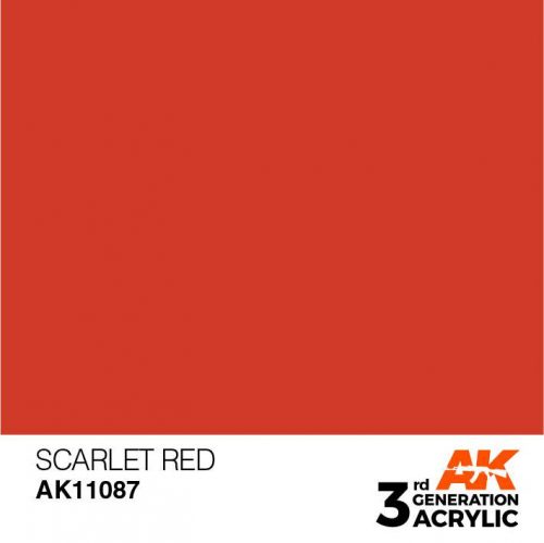 Acrylics 3rd generation Scarlet Red 17ml