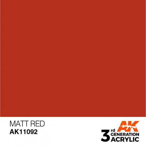 Acrylics 3rd generation Matt Red 17ml