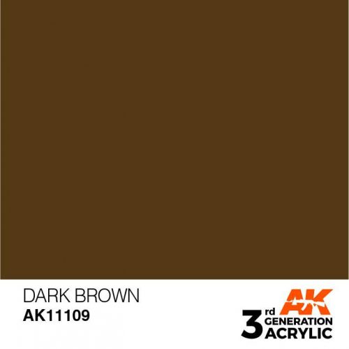 Acrylics 3rd generation Dark Brown 17ml