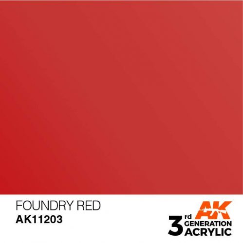 Acrylics 3rd generation Foundry Red 17ml